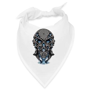 Surreales Kopf-Treppenlabyrinth - Bandana - Weiß - Vorne
