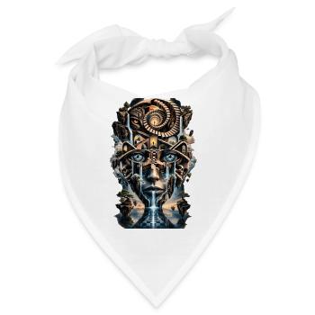 Spirale der Augenwelten - Bandana - Weiß - Vorne