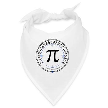 Pi im Zielkreis - Bandana - Weiß - Vorne