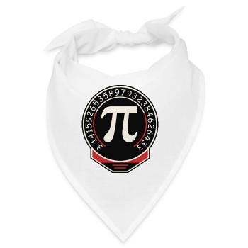 Pi Symbol Badge Ziffernring - Bandana - Weiß - Vorne