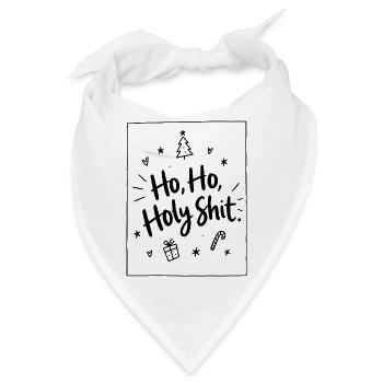Ho Ho Holy Shit - Bandana - Weiß - Vorne