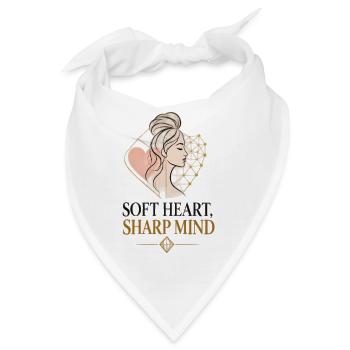 Goldene Herz Silhouette Stil - Bandana - Weiß - Vorne