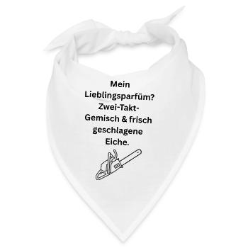 Mein Lieblingsparfüm? Zwei-Takt-Gemisch & frisch g - Bandana - Weiß - Vorne