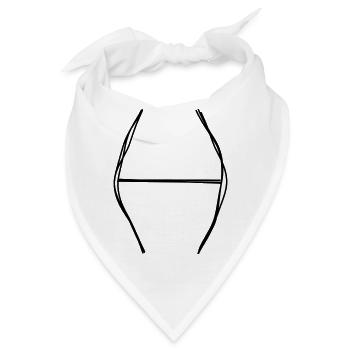 Sternzeichen Fische handgezeichnet - Bandana - Weiß - Vorne