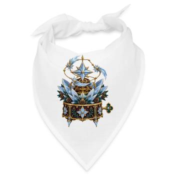 Frostblumen-Uhrwerk mit Kometenmechanik - Bandana - Weiß - Vorne