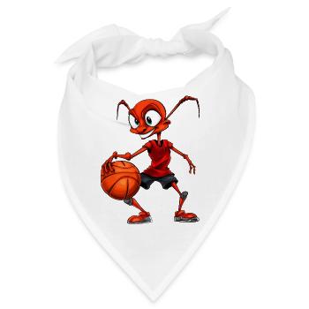 Ameisen Basketball / B-Ball Ameise - Bandana - Weiß - Vorne