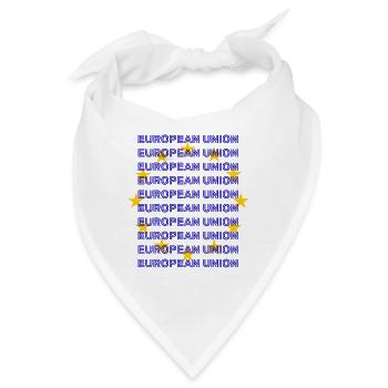 EU Flag European Union - Bandana - Weiß - Vorne