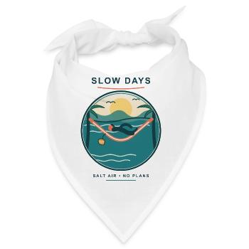 Slow Days Strandhammock Signet - Bandana - Weiß - Vorne