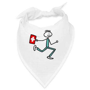 Arzt - Bandana - Weiß - Vorne
