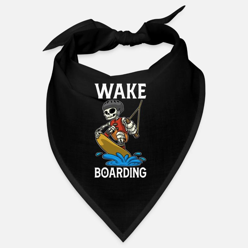 Wakeboarder Skeleton On The Wakeboarding Bandana