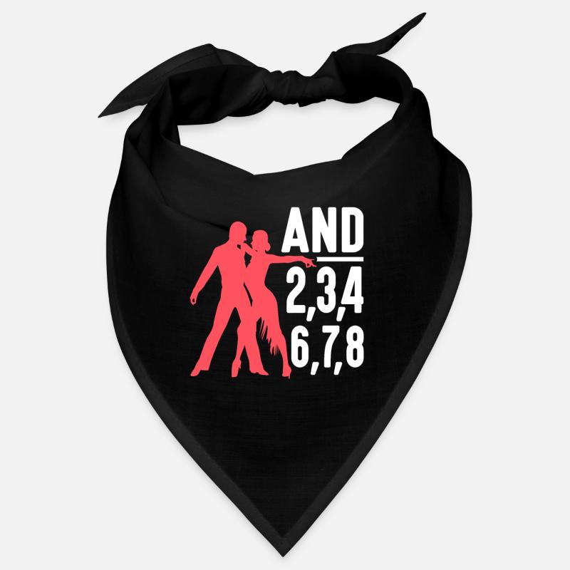 Salsa Dancer Lain Dancing And 2,3,4 6,7,8 Salsa Bandana