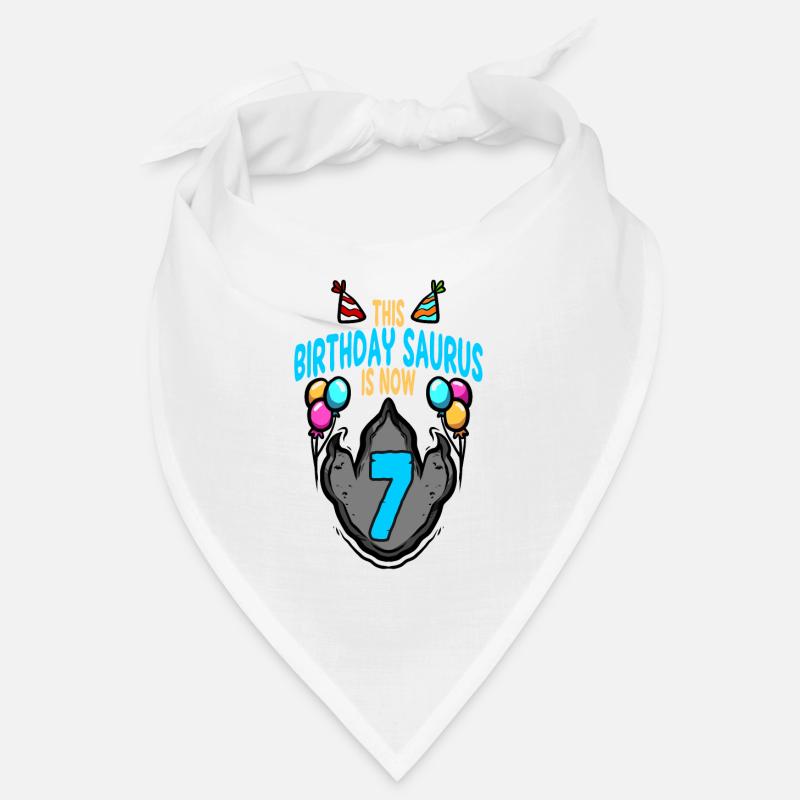 Ce Saurus est 7 anniversaire d'empreinte de dinosaure Bandana