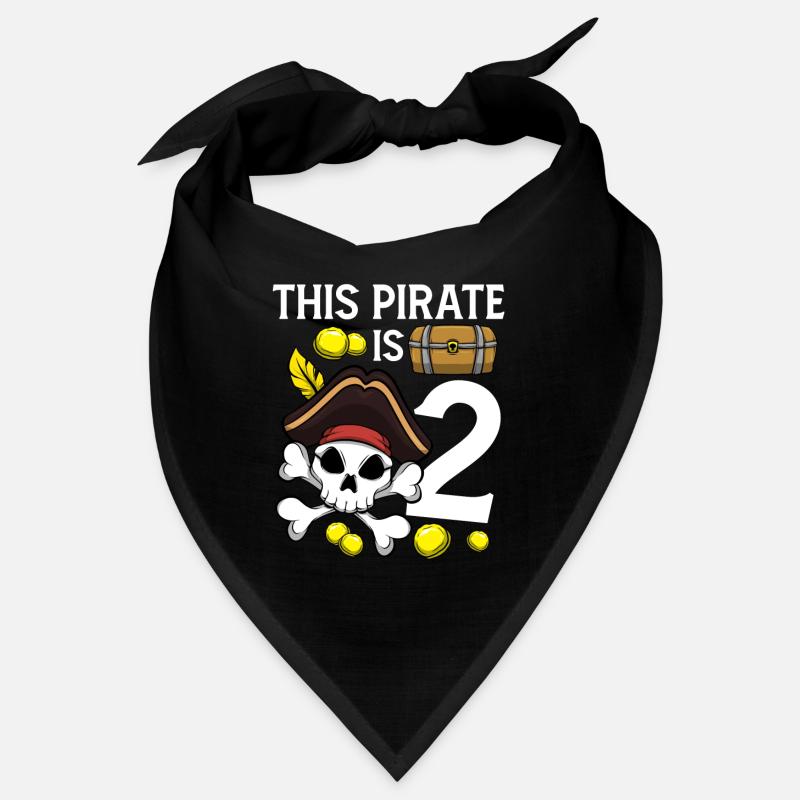 Skeleton This Pirate Is 2nd Pirate Birthday Bandana
