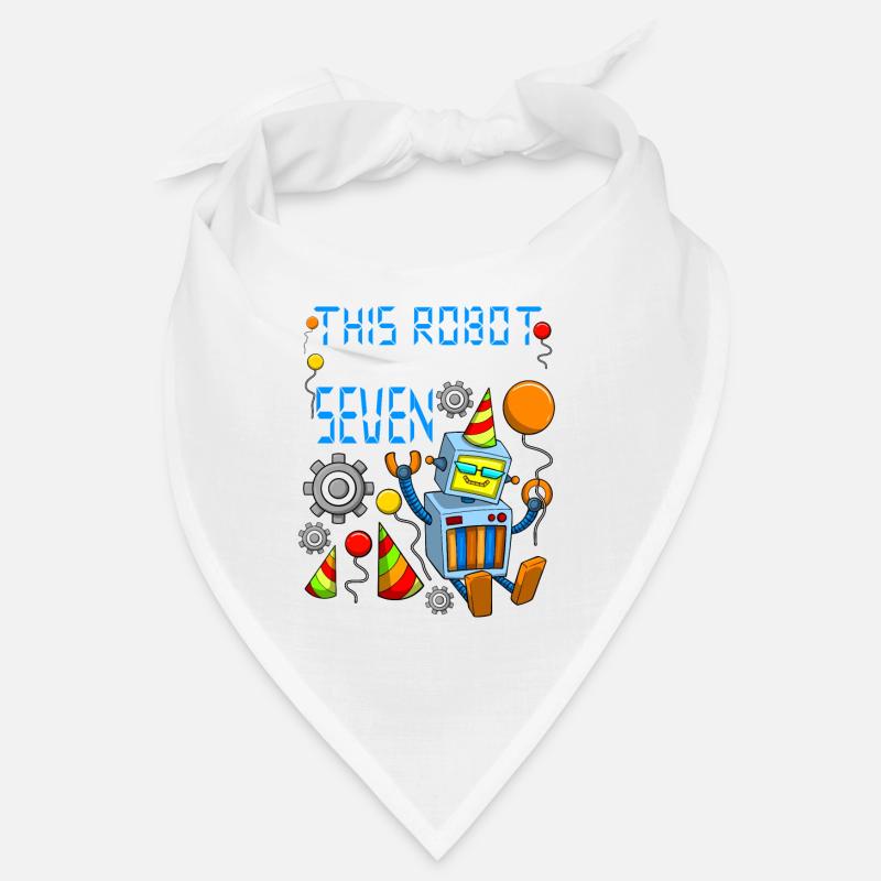 Robot Birthday Outfit Boy 7th Robot Birthday Party Bandana