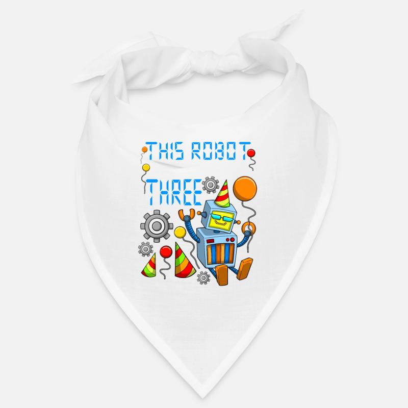 Robot Birthday Outfit Boy 3rd Robot Birthday Party Bandana