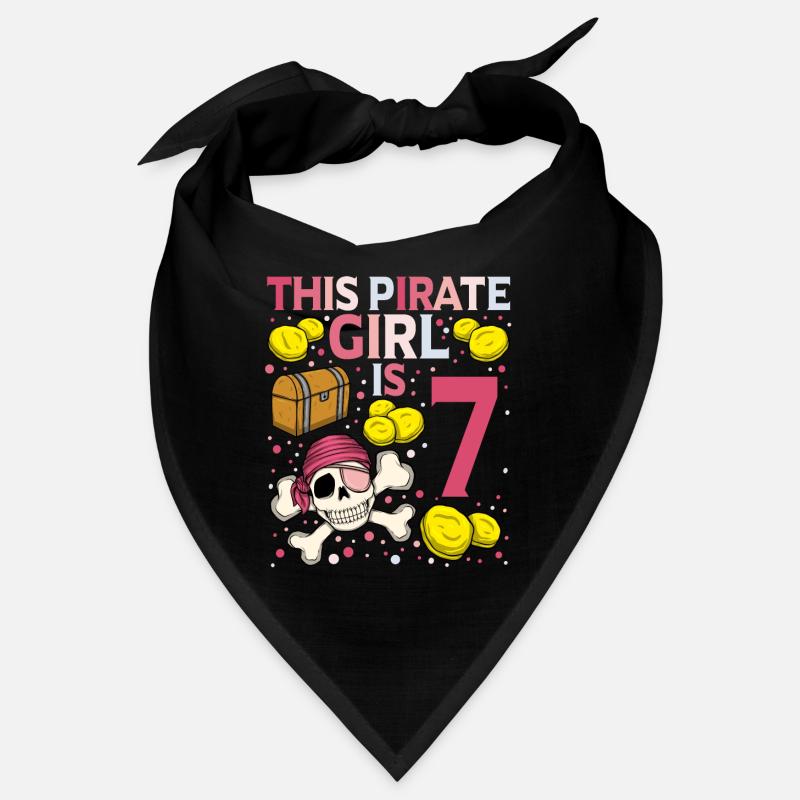 Skeleton This Pirate Is 7th Pirate Birthday Bandana