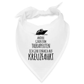 Kreuzfahrt Kreuzfahrtschiff Seereise Meer Geschenk - Bandana - Weiß - Vorne