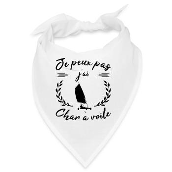 Ich kann nicht Ich habe Sandsegeln Geschenk Sport Humor - Bandana - Weiß - Vorne