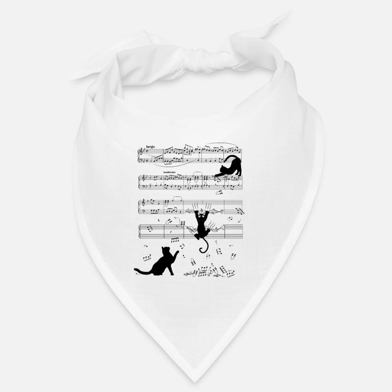 Chat instrument de musique chat chaton clef Bandana