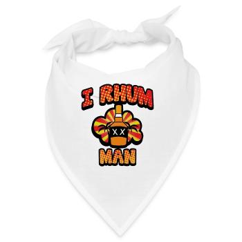 Ich Rum Mann - Bandana - Weiß - Vorne