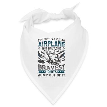 Sprung aus einem Flugzeug Skydiving - Bandana - Weiß - Vorne