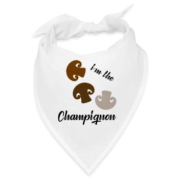 I'm the Champignon - Bandana - Weiß - Vorne