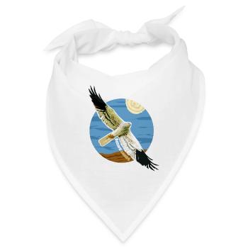 Graue Rohrweihe Vogel Raptor Geschützte Arten - Bandana - Weiß - Vorne