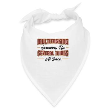 Multitasking-Aufschrauben mehrerer Dinge - Bandana - Weiß - Vorne