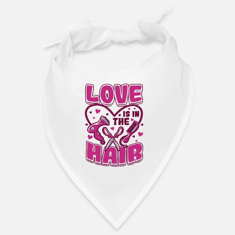 L’amour est dans les cheveux, barbier, coiffeur. Bandana