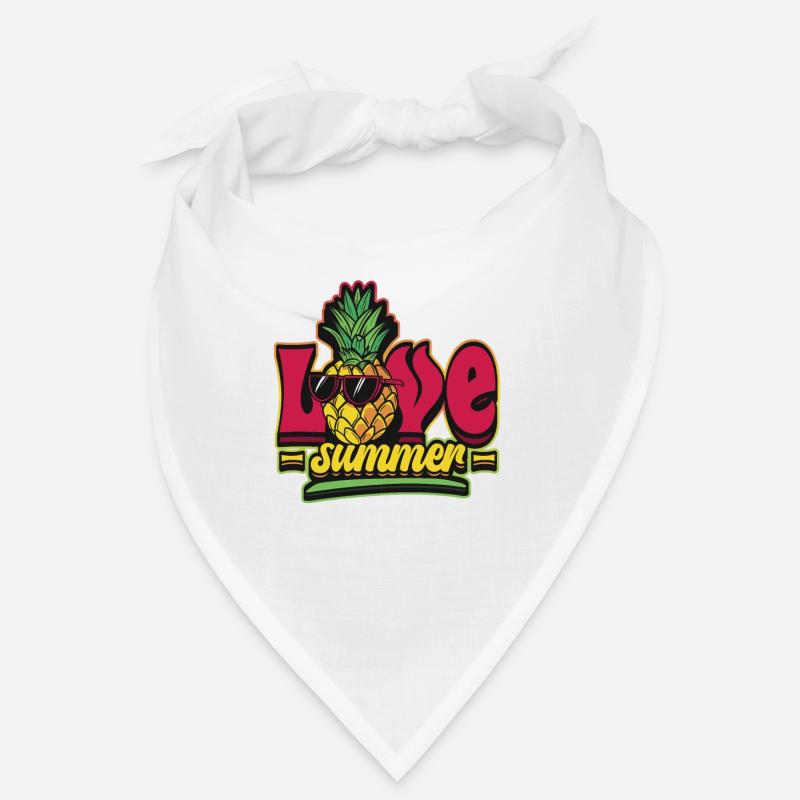 Hello Summer Pineapple with Sunglasses Bandana