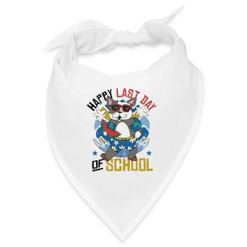 Alles Gute zum letzten Schultag - Bandana - Weiß - Vorne