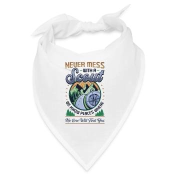 Leg dich niemals mit einem Scout an - Bandana - Weiß - Vorne