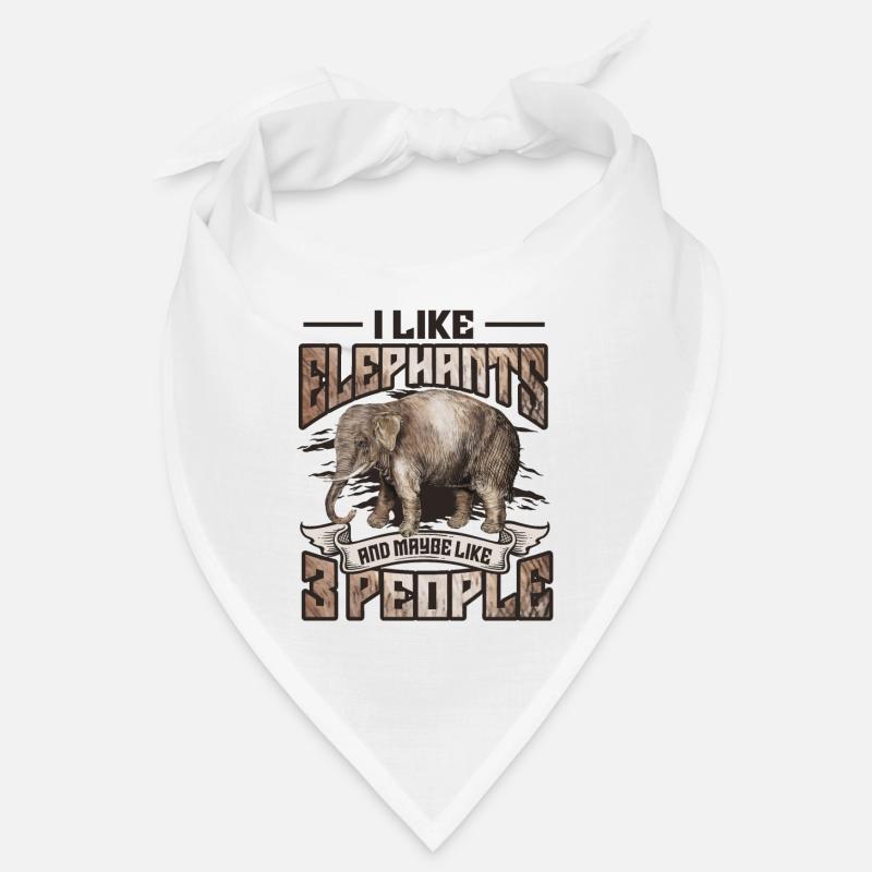 I Like Elephants And Maybe 3 People Elefant Lover Bandana