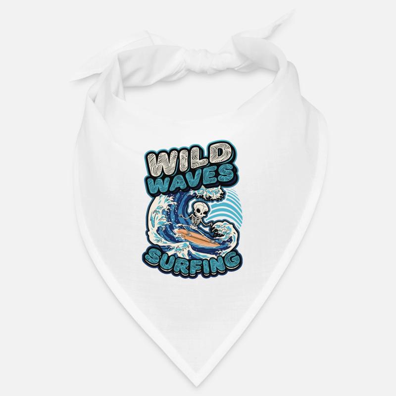 Surf sur les vagues sauvages Bandana