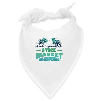 Stock Market Whisperer Stock Trader Bulle und Bär - Bandana - Weiß - Vorne