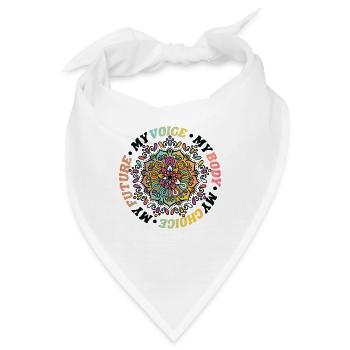 My Voice My Body My Choice My Future Feminist - Bandana - Weiß - Vorne