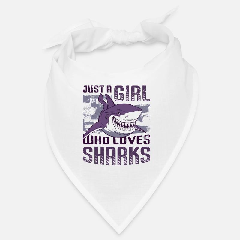 Fille qui aime les requins Bandana