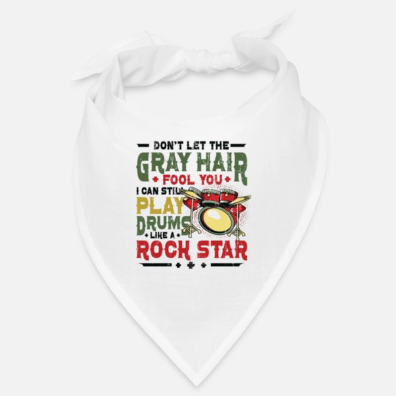 Graue Haare Täuschen Einen Alten Mann Bandana