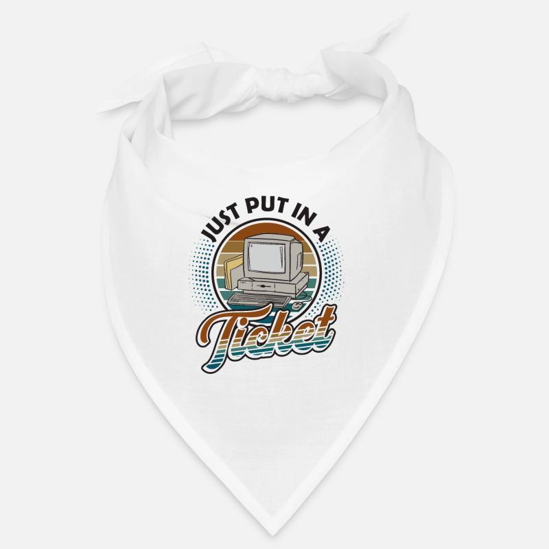 Einfach Ein Ticket Öffnen Help Desk Tech Support Bandana