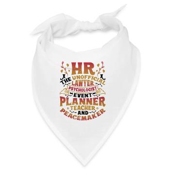 Hr Humanressourcen - Bandana - Weiß - Vorne