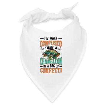 Verwirrter Als Ein Chamäleon - Bandana - Weiß - Vorne