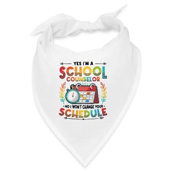 Ja, Ich Bin Ein Schulberater. - Bandana - Weiß - Vorne