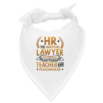 Hr Humanressourcen - Bandana - Weiß - Vorne