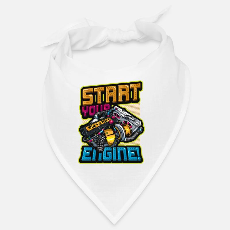 Start your engine car mechanic Bandana