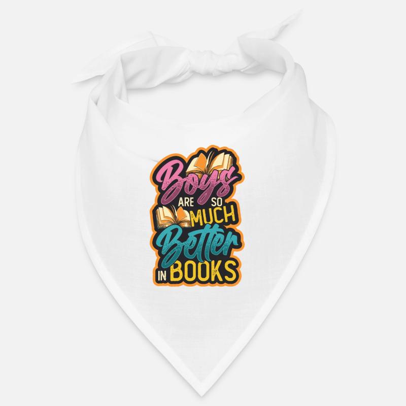 Boys are so much better at reading books. Bandana