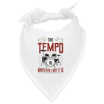 Das Tempo Ist, Was Immer Ich Sage, Es Ist Rockband - Bandana - Weiß - Vorne