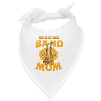 Marching Band Mom Saxophon Band Mom. - Bandana - Weiß - Vorne