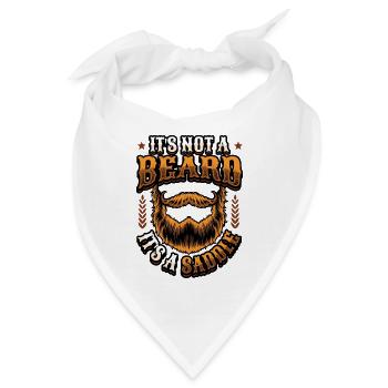 Es Ist Kein Bart, Es Ist Ein Sattel Bärtige Männer - Bandana - Weiß - Vorne