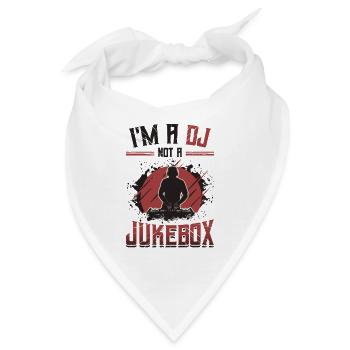 Ich Bin Ein Dj, Kein Jukebox-discjockey - Bandana - Weiß - Vorne