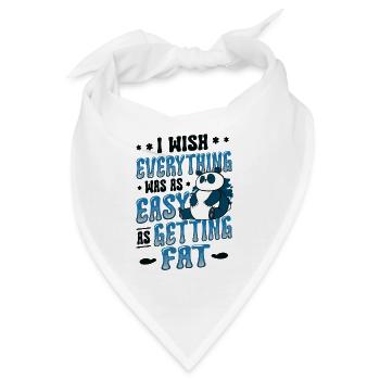 Selbstironie Übergewicht Im Fett - Bandana - Weiß - Vorne